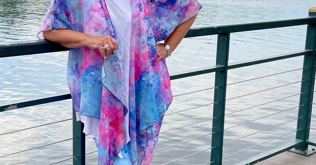 Draped Kimono, Jennifer Rae Ochs wearable art