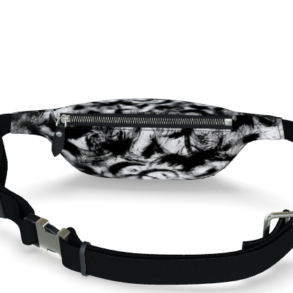 Black and White Fanny Pack, JRO ART