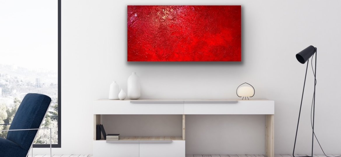 Red Painting by Artist Jennifer Rae Ochs