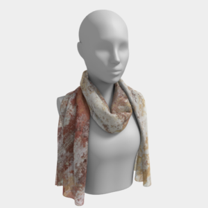 long scarf copper ombre