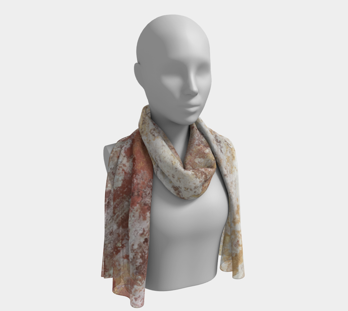 long scarf copper ombre