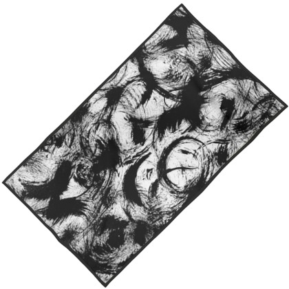 The Black & White Beach Towel, JRO ART
