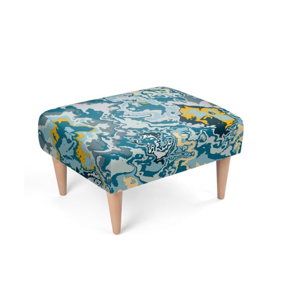 Colorful Footstool by JRO ART