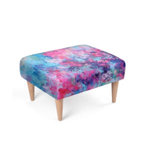 Colorful Footstool Ascendant The Rise by JRO ART