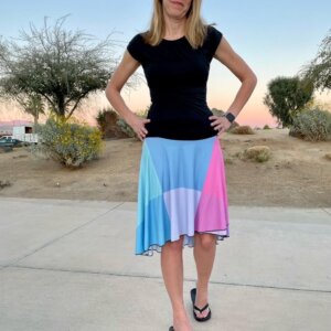 JRO ART Wrap Skirt in The Soar Design