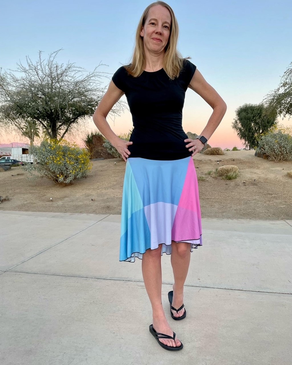 JRO ART Wrap Skirt in The Soar Design